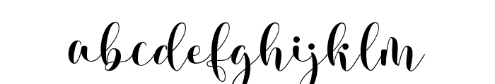 KisyahLoved-Regular Font LOWERCASE