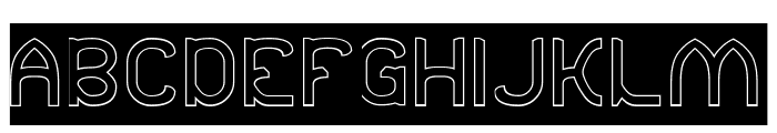 Kitchen Bar-Hollow-inverse Font UPPERCASE