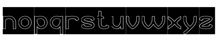 Kitchen Bar-Hollow-inverse Font LOWERCASE