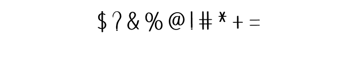 Kitchen Mama Font OTHER CHARS