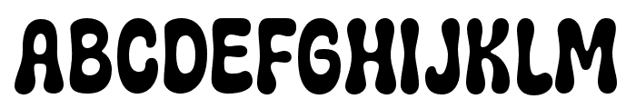 Kitschy Retro Regular Font UPPERCASE