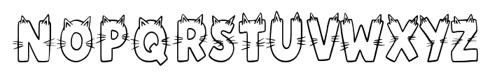 Kitten Whiskers By Sque Regular Font LOWERCASE