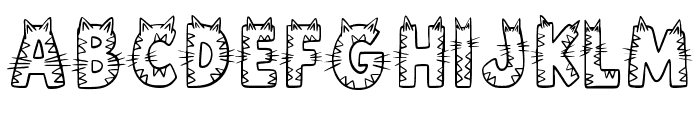Kitty Cat By Squeeb Cre Regular Font UPPERCASE