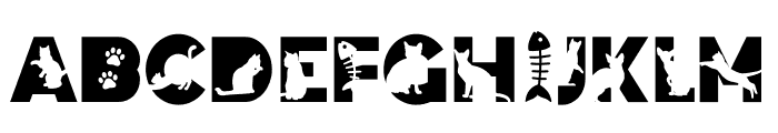Kitty Cute Font LOWERCASE