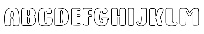 Kitty Fat - Outline Font LOWERCASE