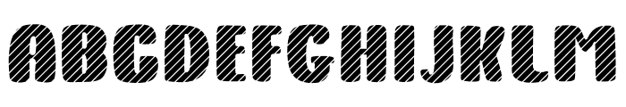 Kitty Fat - Stipes Font LOWERCASE