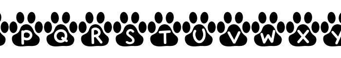 Kitty Paw Font UPPERCASE