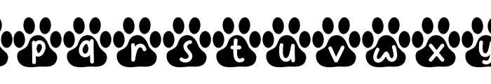 Kitty Paw Font LOWERCASE