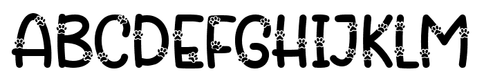 Kitty Sign Font UPPERCASE
