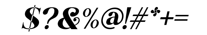 Kivaera Italic Font OTHER CHARS