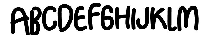 Kiyut Font UPPERCASE
