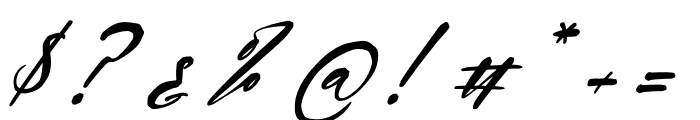 Kladistten Richgale Italic Font OTHER CHARS