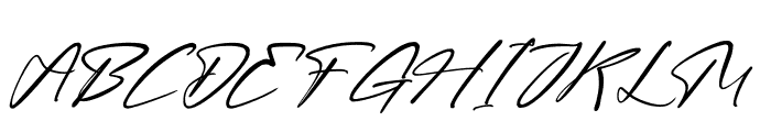 Kladistten Richgale Italic Font UPPERCASE