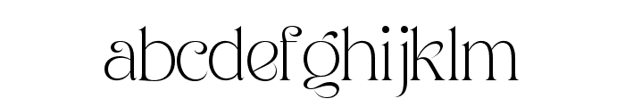 Klaristha Thin Font LOWERCASE