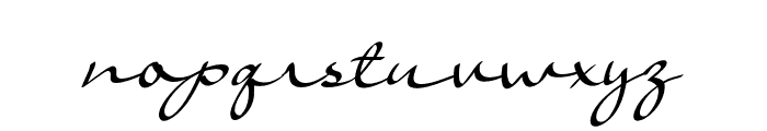 Klasic Script Font LOWERCASE