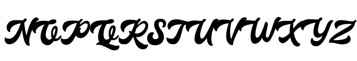Klassik Style Regular Font UPPERCASE