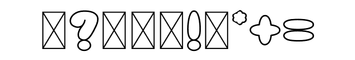 Klexos Outline Font OTHER CHARS