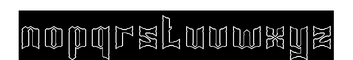 Knight of Light-Hollow-Inverse Font LOWERCASE
