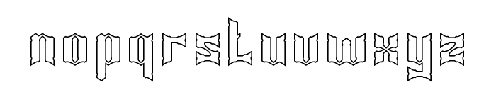 Knight of Light-Hollow Font LOWERCASE
