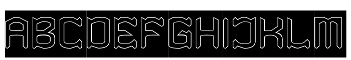 Knighthood-Hollow-Inverse Font UPPERCASE