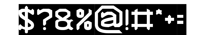 Knighthood-Inverse Font OTHER CHARS