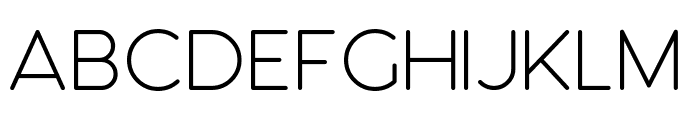 K?nigsberg Ultra Light Font LOWERCASE