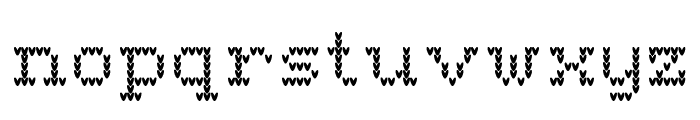 Knitted Santa Sweater Font LOWERCASE