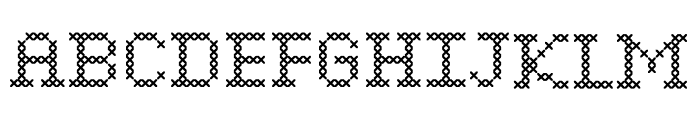 Knitting Font Font UPPERCASE