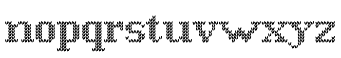 Knitto Font Font LOWERCASE
