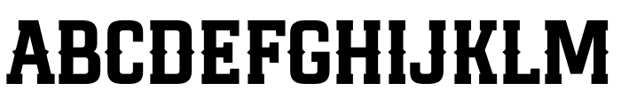 Knock Back Font UPPERCASE