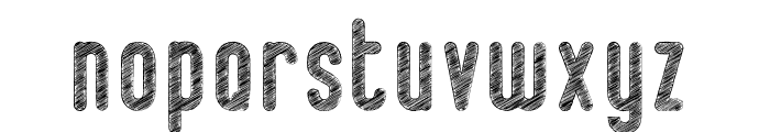 Knowledge Sketch Rustic Font LOWERCASE