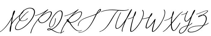 Knox-Migdalia-Calligraphy Font UPPERCASE
