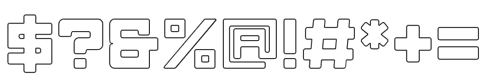 Knoxx Outline Font OTHER CHARS
