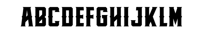 Knucklehead Deco Black Font UPPERCASE