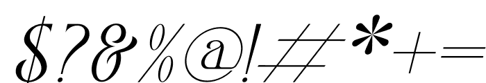 Koaliba Italic Font OTHER CHARS