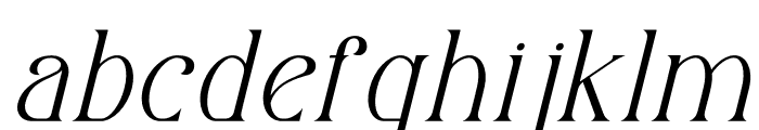 Koaliba Italic Font LOWERCASE