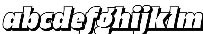 Kogah Italic Shadow Font LOWERCASE