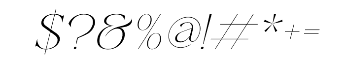 Kolgar Italic Font OTHER CHARS