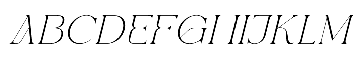 Kolgar Italic Font LOWERCASE