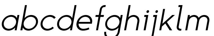 Kolka Light Italic Font LOWERCASE