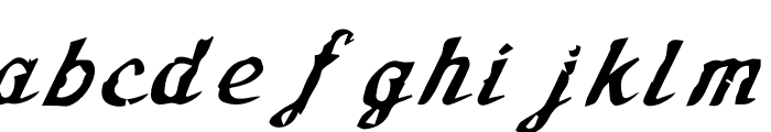 Komaiza Handwrit Font LOWERCASE