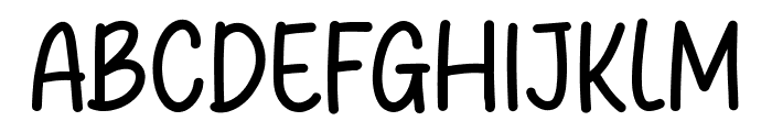 Komican Font LOWERCASE