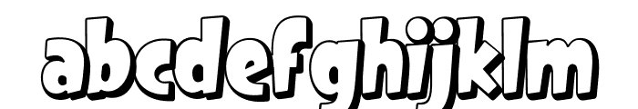 Komigo 3D Regular Font LOWERCASE