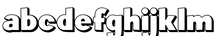 Komyca 3D Regular Font LOWERCASE