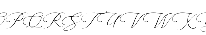 Konesta Calligraphy Font Reg Font UPPERCASE