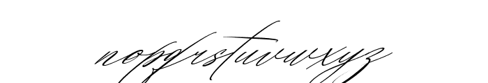 Konesta calligraphy font Italic Font LOWERCASE
