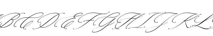 KonestacalligraphyfontItalic- Font UPPERCASE