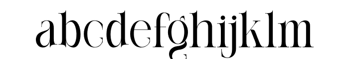 Kongli Font LOWERCASE