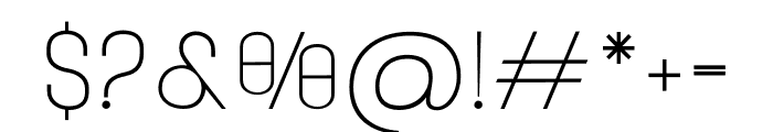 Kontesa Typeface Thin Font OTHER CHARS