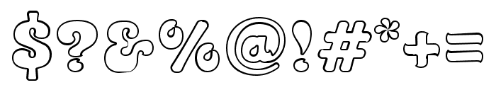 Kool Beans Outline Font OTHER CHARS